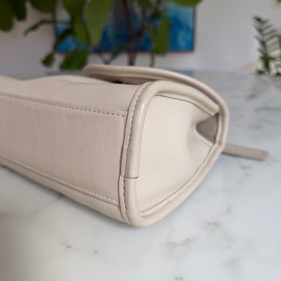 COACH Vintage Regina Top Handle Satchel Turnlock Crossbody Bag 9983 Bone Leather - Picture 12 of 16